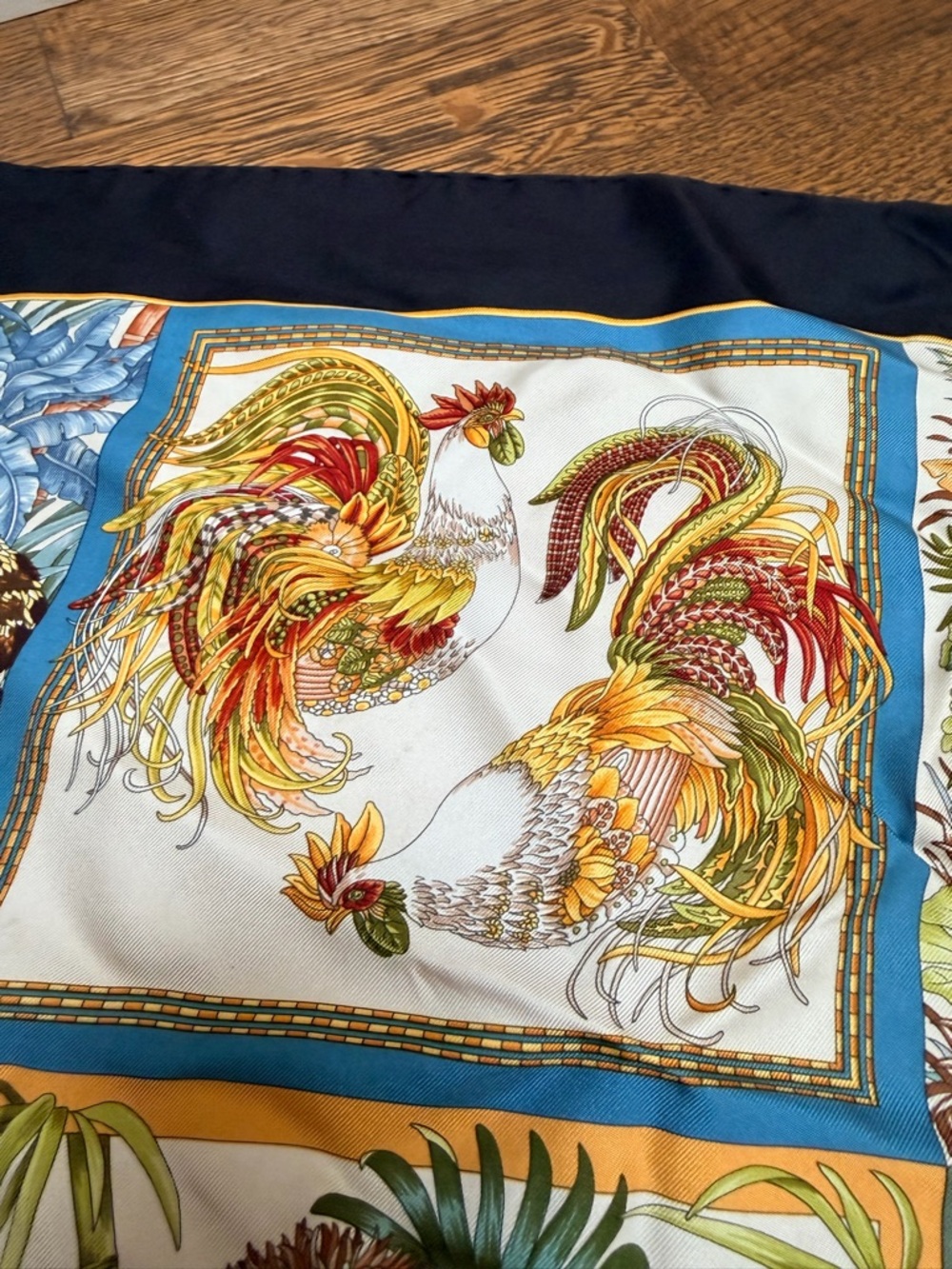 Vintage SALVATORE FERRAGAMO Authentic Scarf Silk Wild Animal Print 16 Panels - Picture 11 of 16